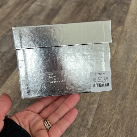 NWT&B! J. Crew Ballet Anya slingback flats with bow - Square Toe - Nude Satin - Picture 9 of 9